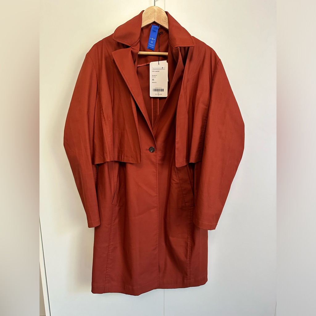 Kit And Ace Rust Red Trench Coat